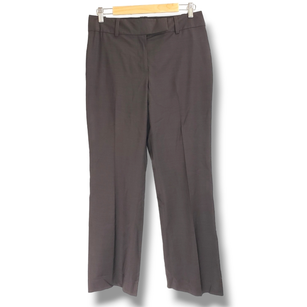 Ann Taylor Mocha Brown Wool Blend Bootcut Dress Pants Slacks Trousers 6